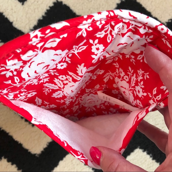 Red and Light Blue Pot Holders - Picture 4 of 5